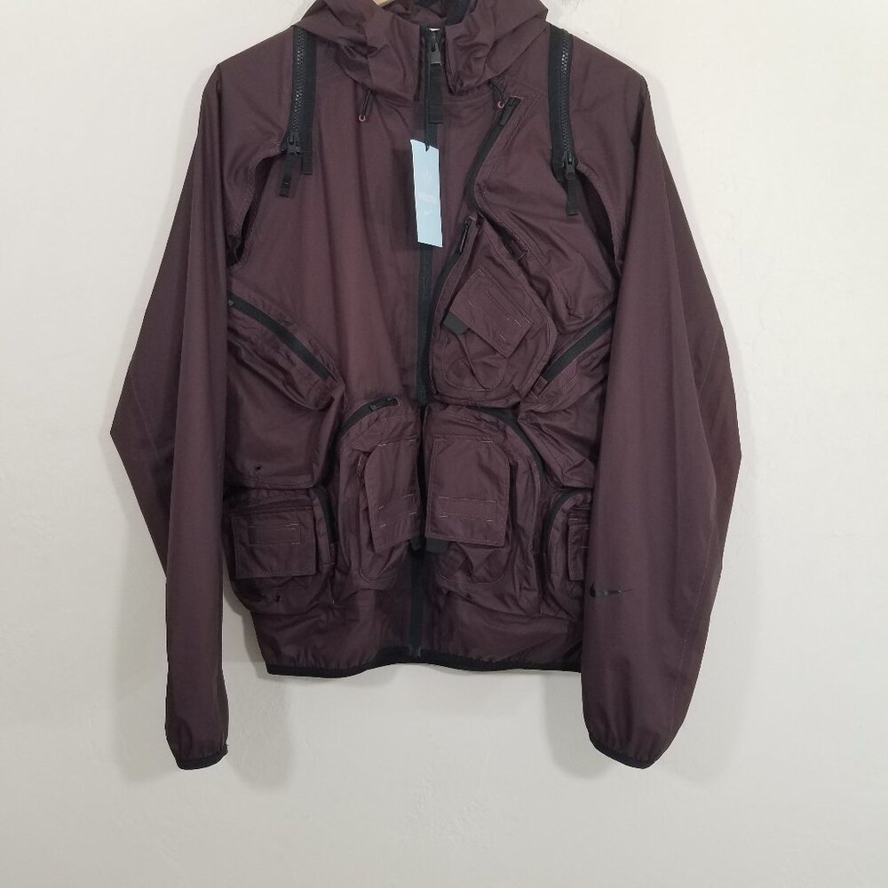 Nike X NOCTA Men's Drake Deep Pockets Track Jacket Dark Wine Size S - Picture 10 of 16